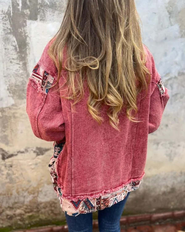 Button Front Relaxed Jacket