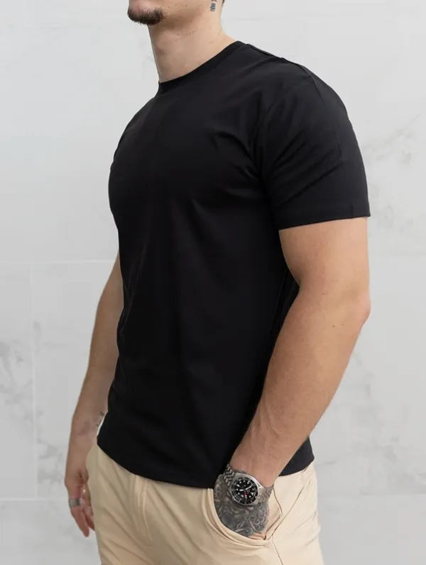 Black Clean Fit T-Shirt Clean Cut