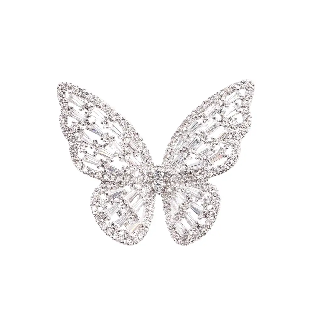 rhinestone butterfly ring
