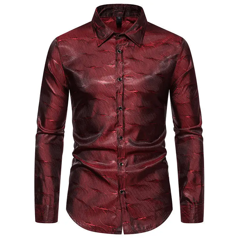 Men's Elegant Shirt With Unique Textured Design