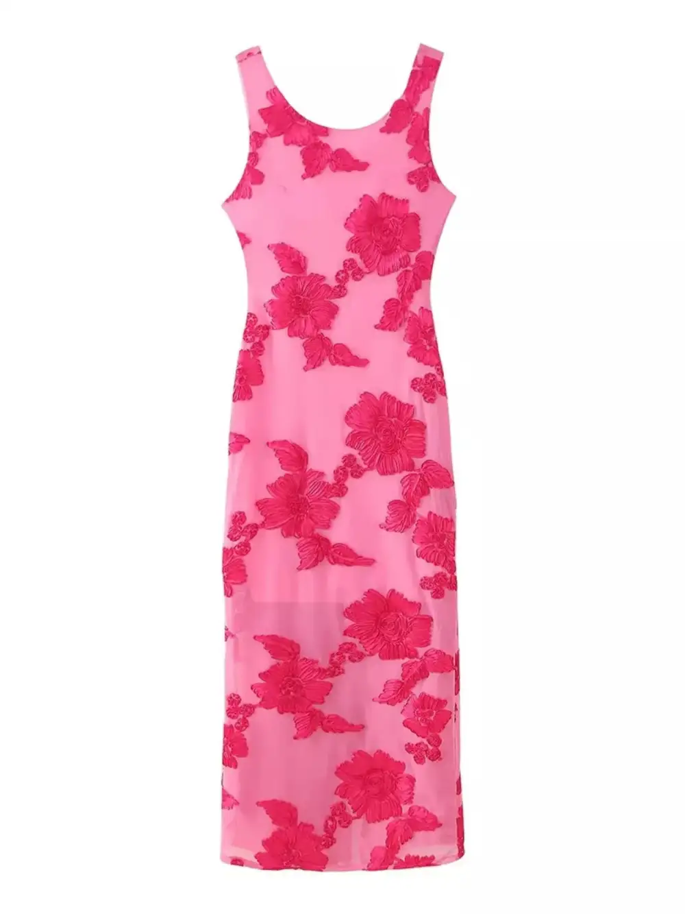 Wide Strap Midi Dress