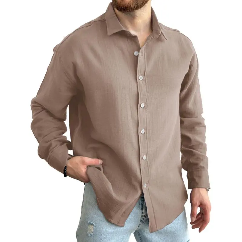 Washed Textured Woven Shirt