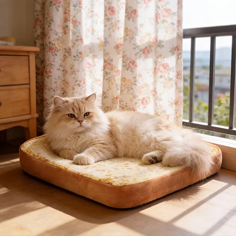 Toast Shaped Cat Bed