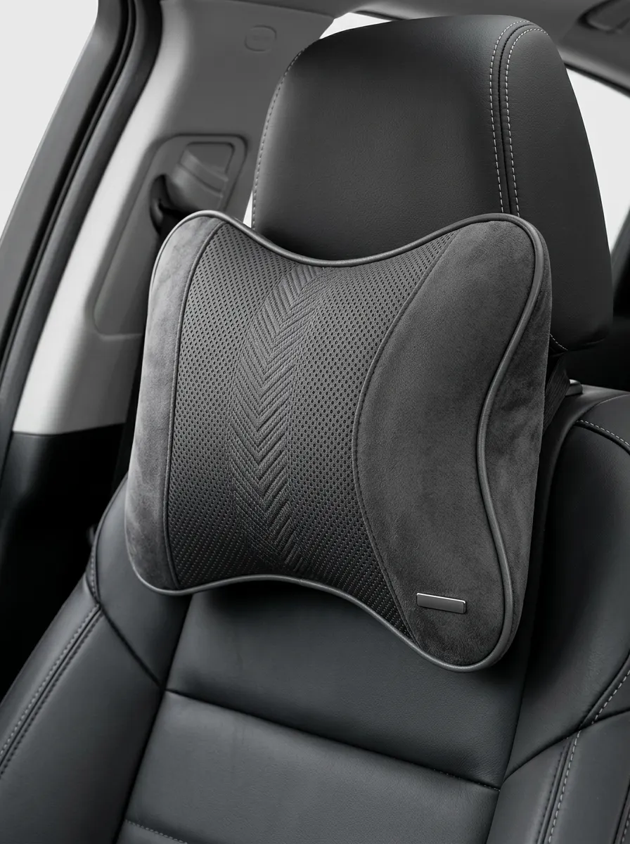 Neck-Support Herringbone Car Neck Support Pillow