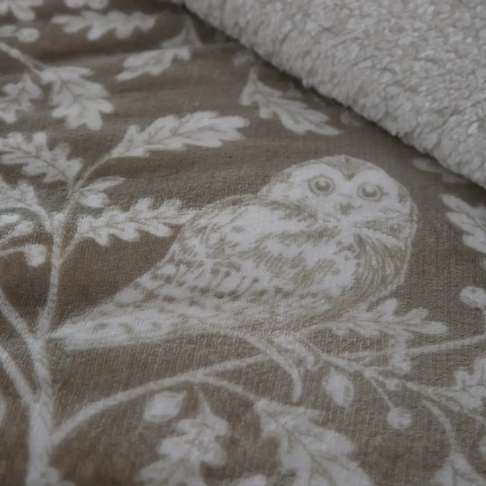 Reversible Woodland Fleece Duvet Cover Set