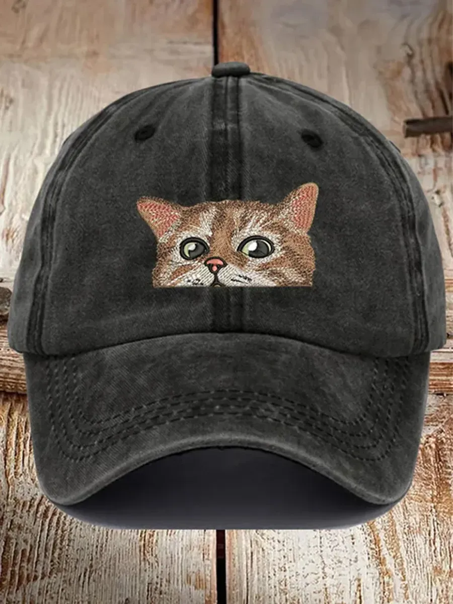 Unisex Cute Cat Animal Print Hat