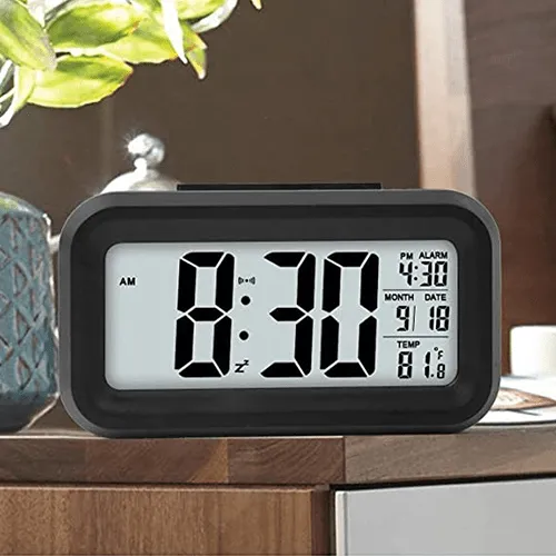 Black Optically Controlled Liquid Crystal Device Clock
