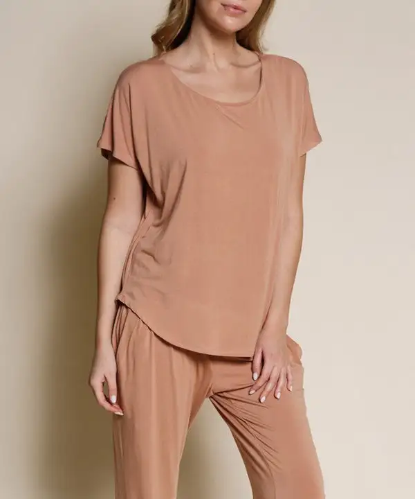 Bamboo Casual Dolman Sleeve Top Tee
