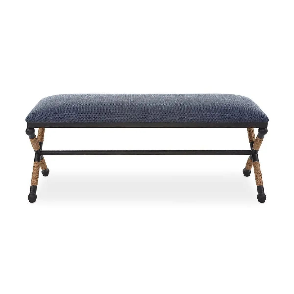 Cotton-Blend Accent Bench