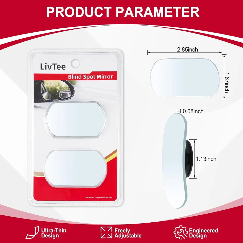 Adjustable Blind Spot Mirror Set