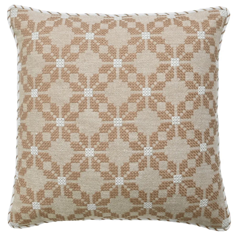 Artisan Detail Embroidered Textured Decorative Cushion Cover