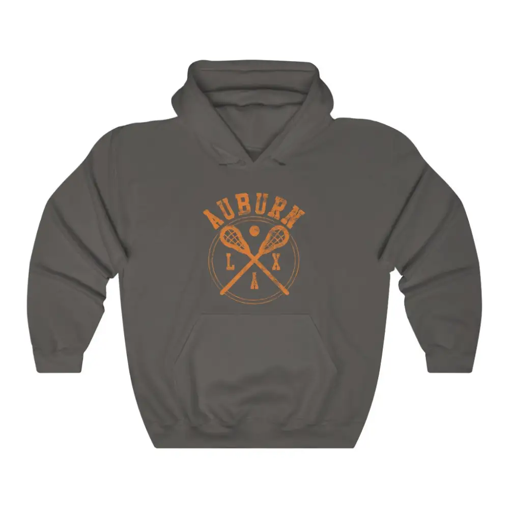 Relaxed Vintage Badge Lacrosse Graphic Pullover Hoodie