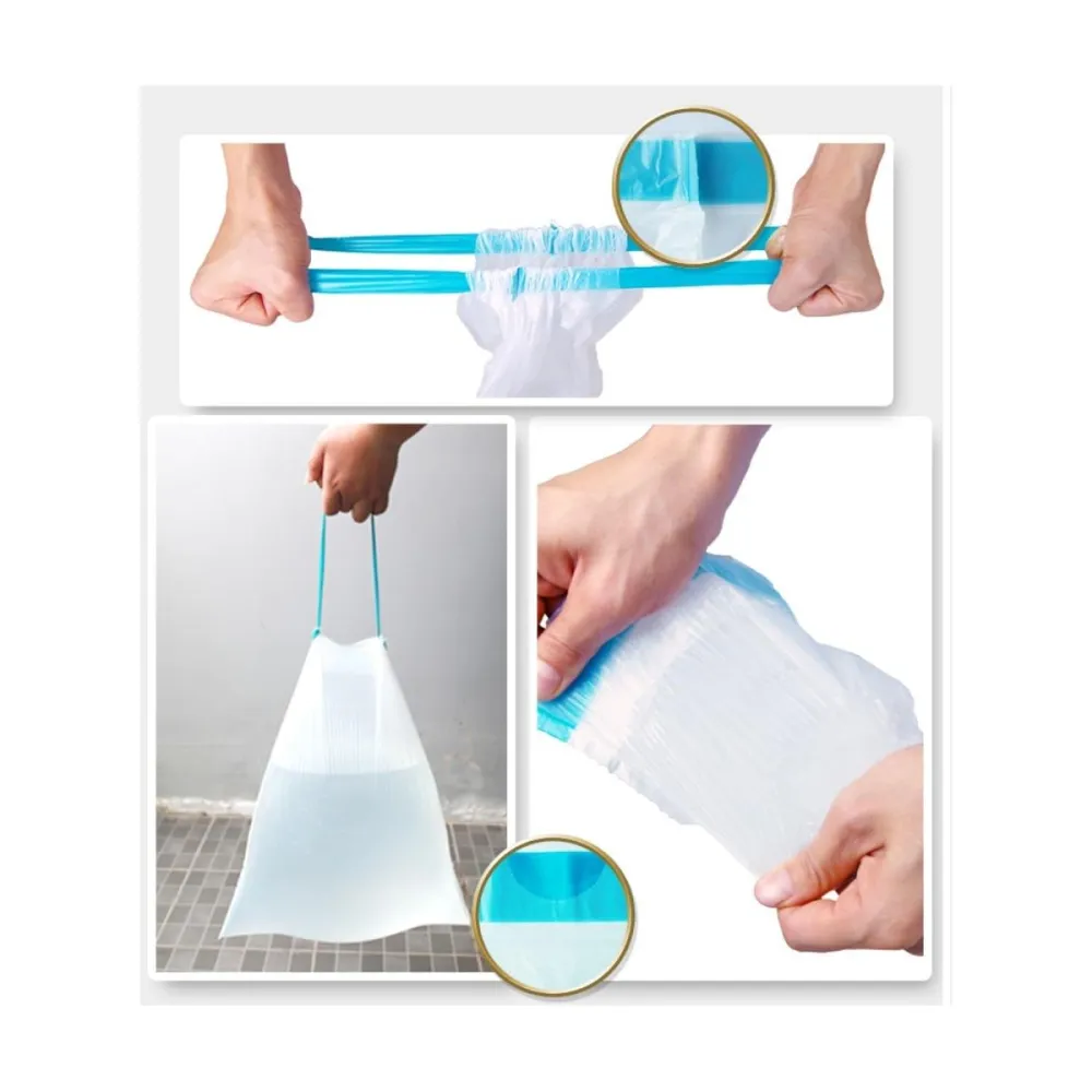 Heavy-Duty Drawstring Trash Bags
