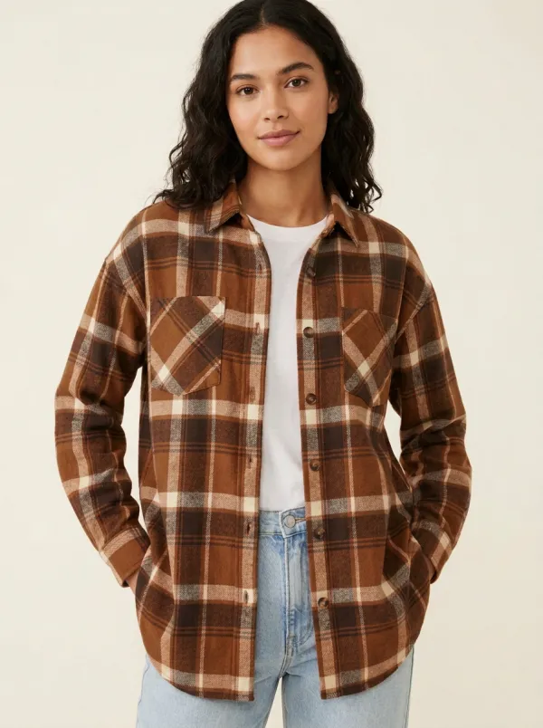Refined Printed Plaid Plaid Long-Sleeve Shirt