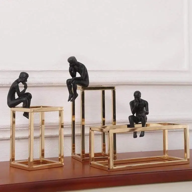 Sculptural Metal Table Accent