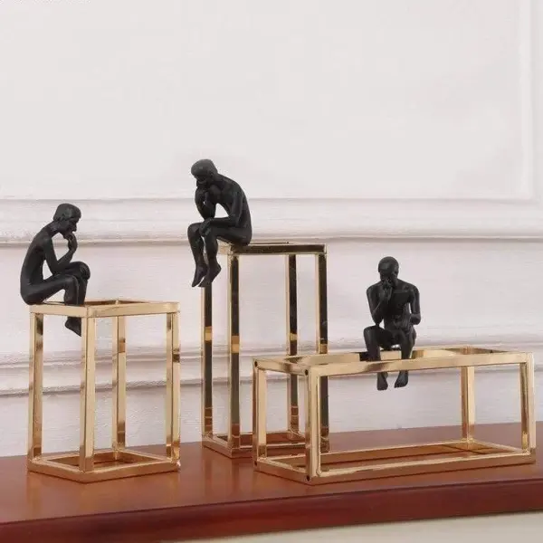 Sculptural Metal Table Accent