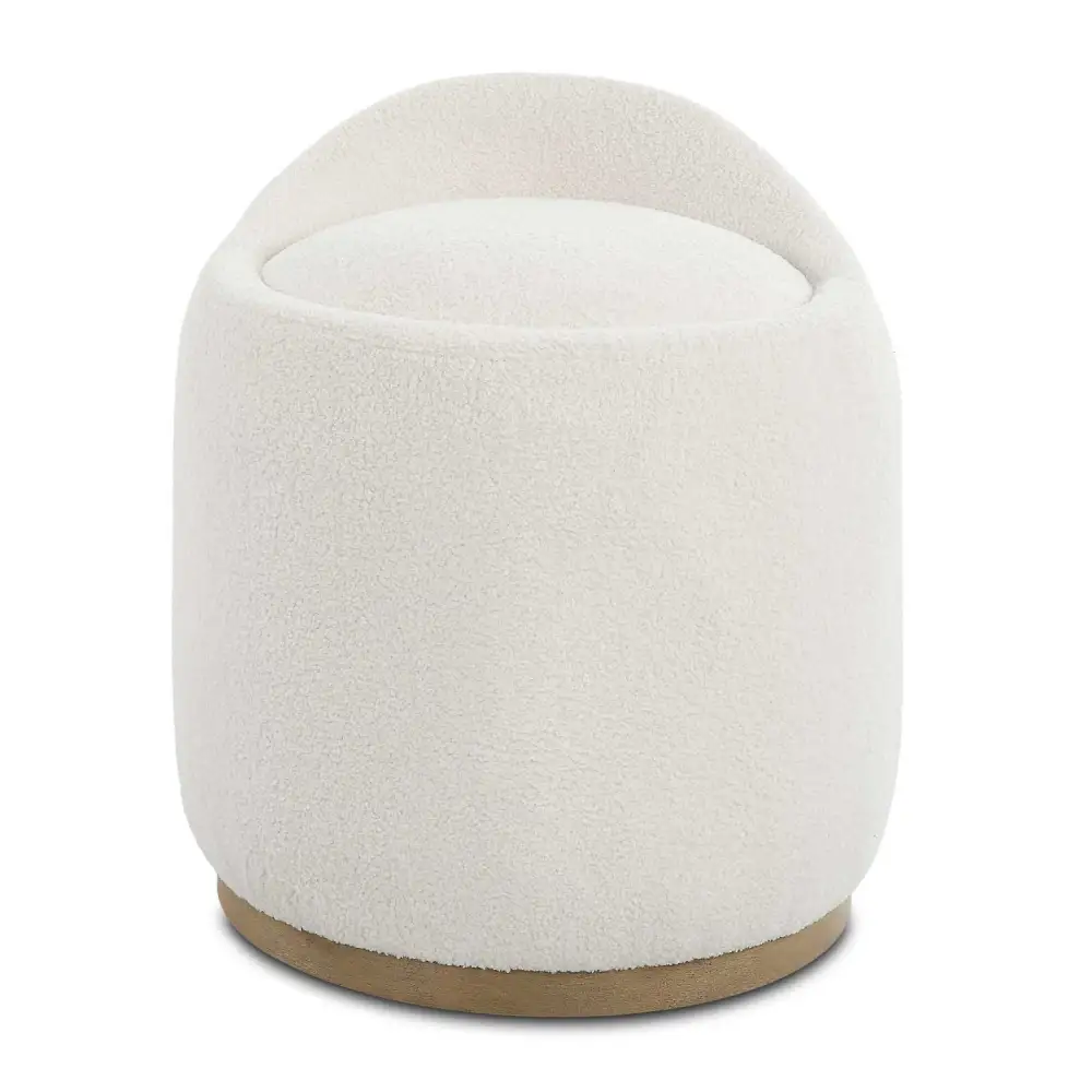 Sheepskin Swivel Ottoman