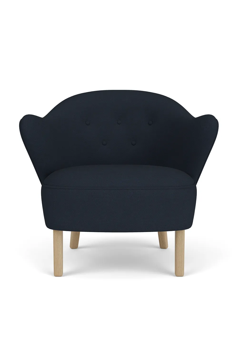 Textured Curved-Back Lounge Chair