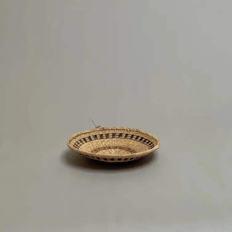 Basket with Two Color Stripes