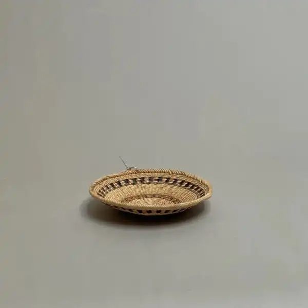 Basket with Two Color Stripes
