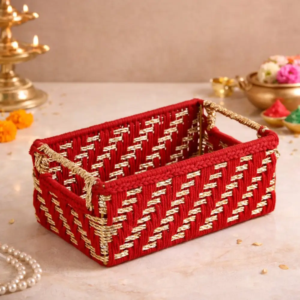 Minimal Functional Handled Storage Basket