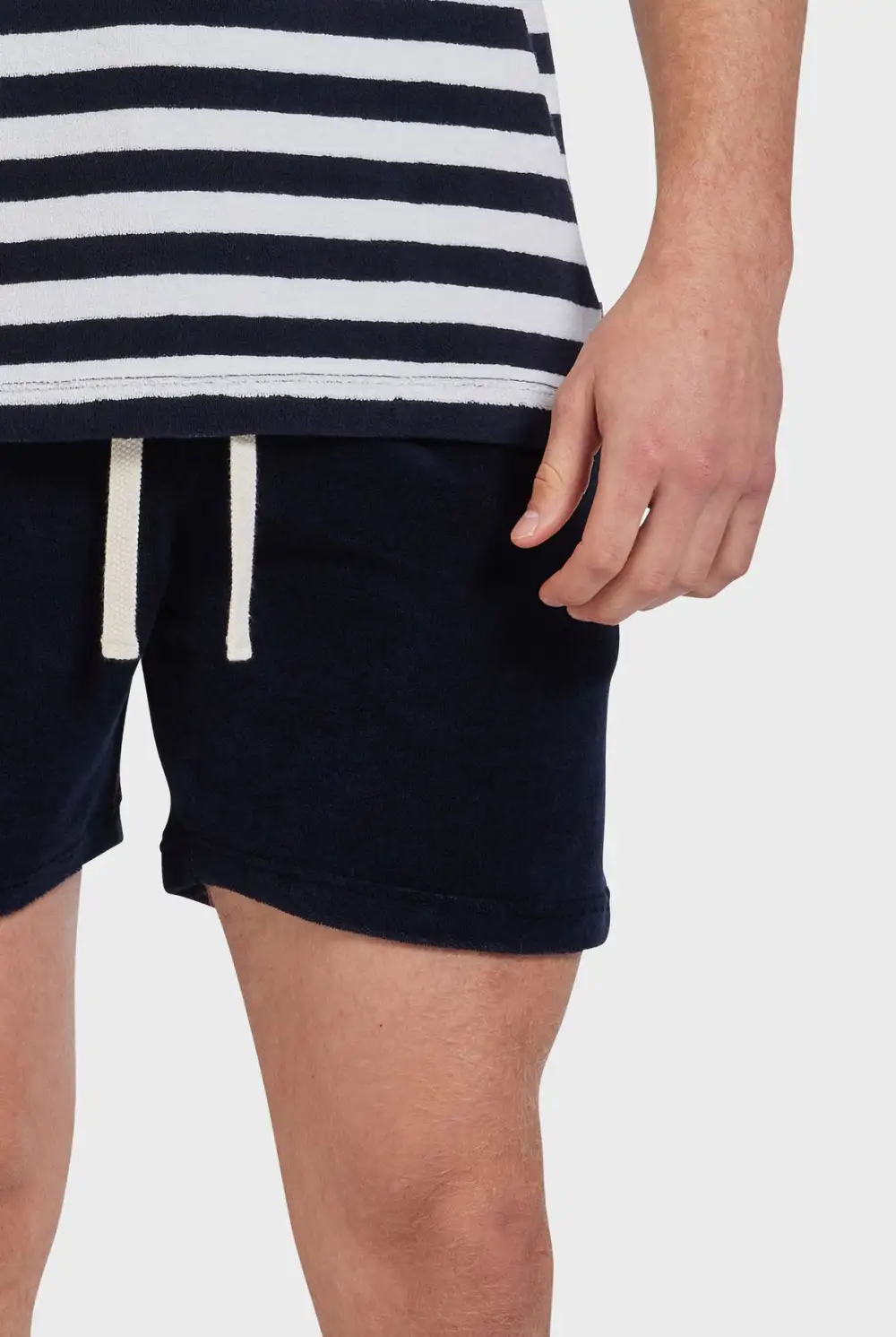 Lightweight Terry Lined Drawstring Beach Shorts