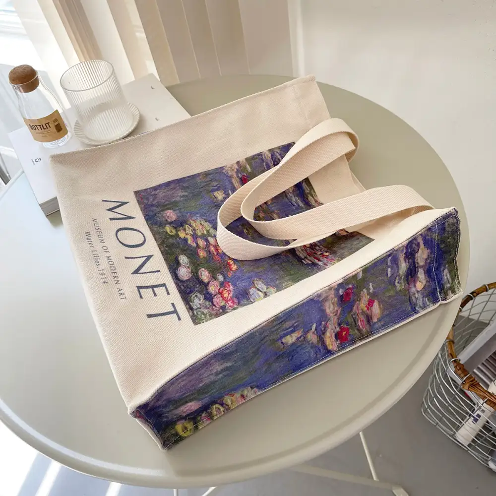 Casual Utility Canvas Tote Bag
