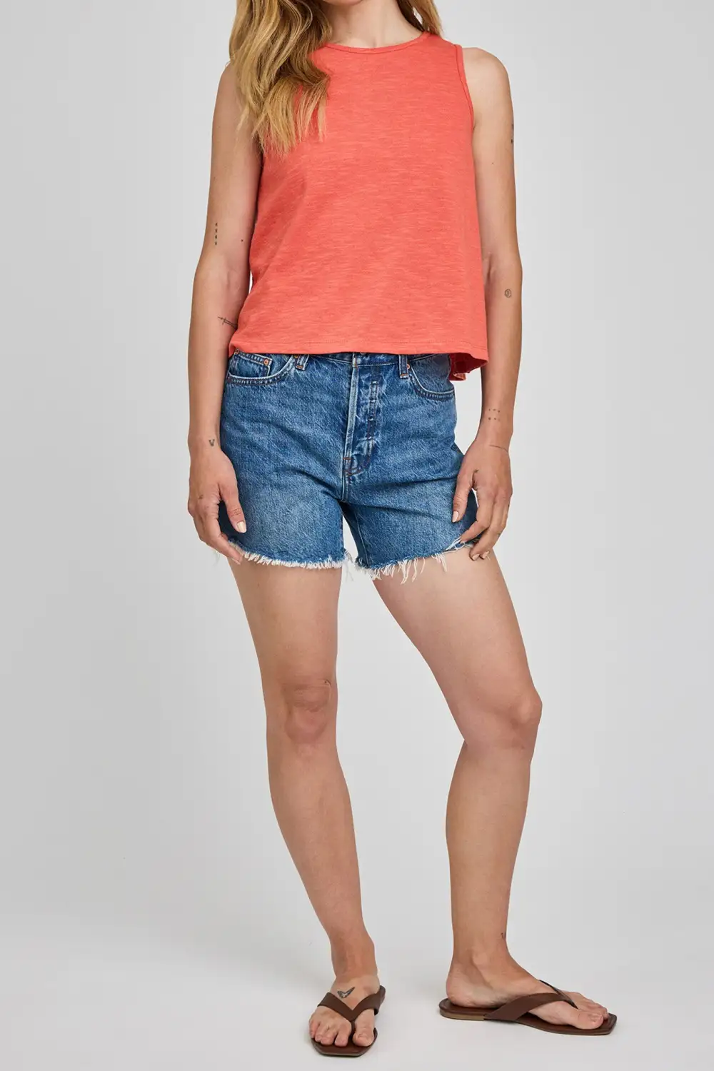 Cropped Lightweight Soft Everyday Tank Top