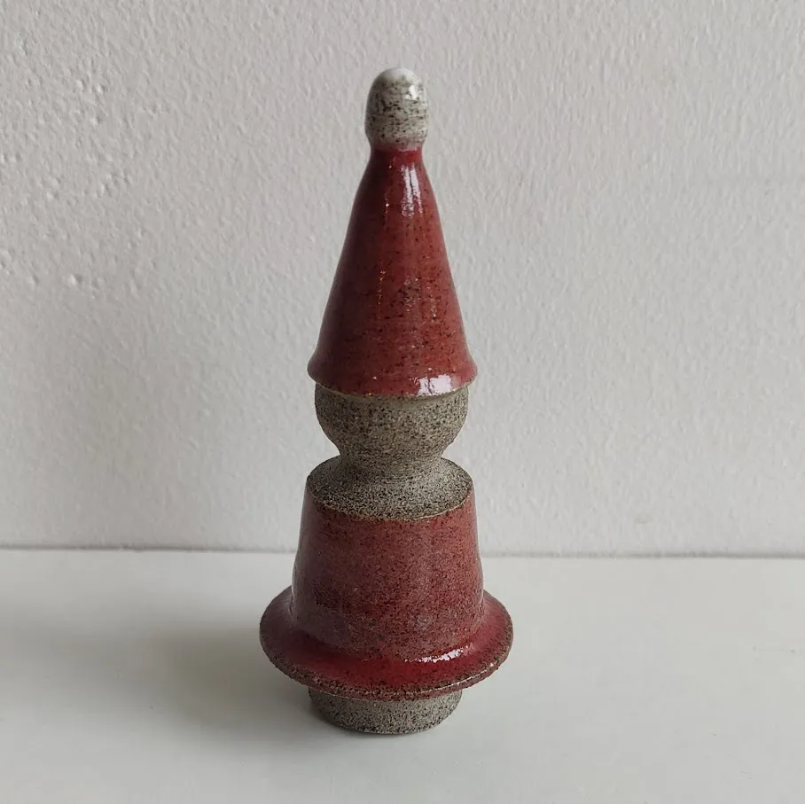 Handcrafted Ceramic Gnome Ornament