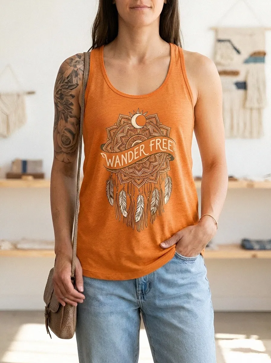 Wander Free Boho Tank Top