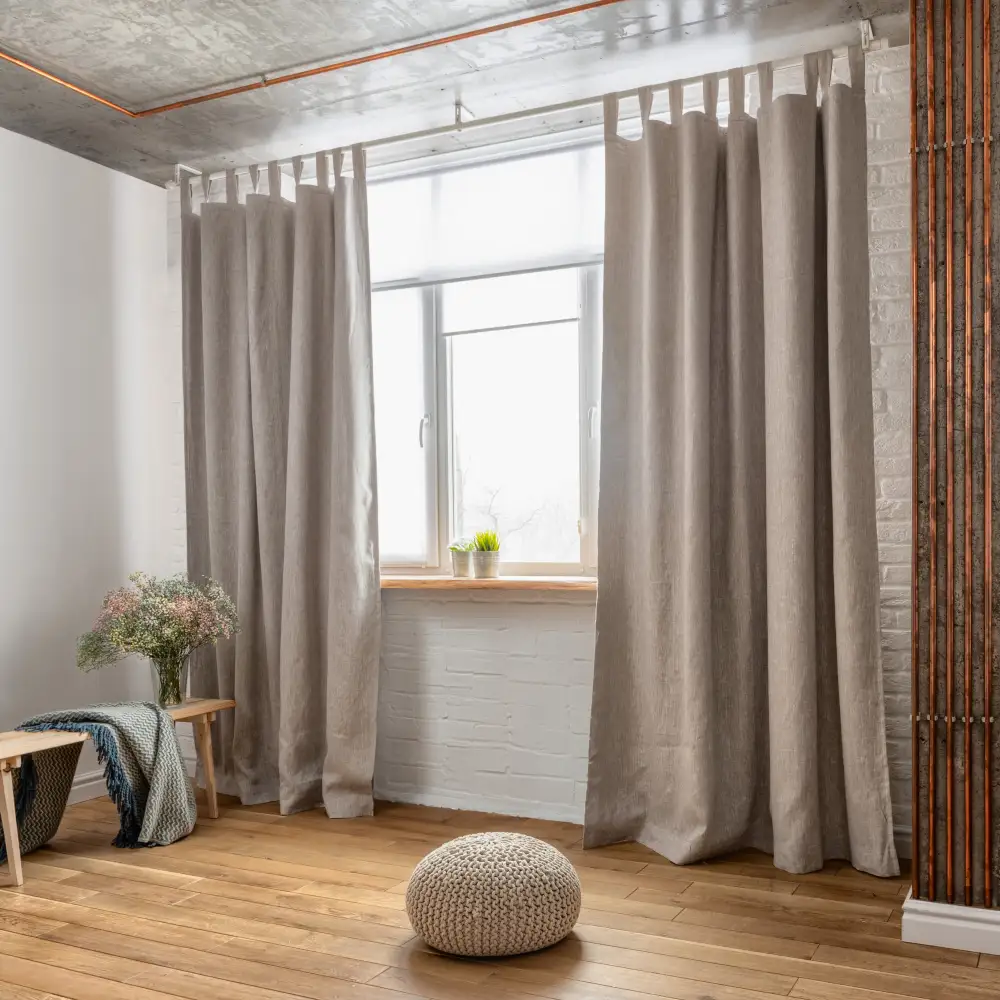 Lined Tab Top Blackout Curtain