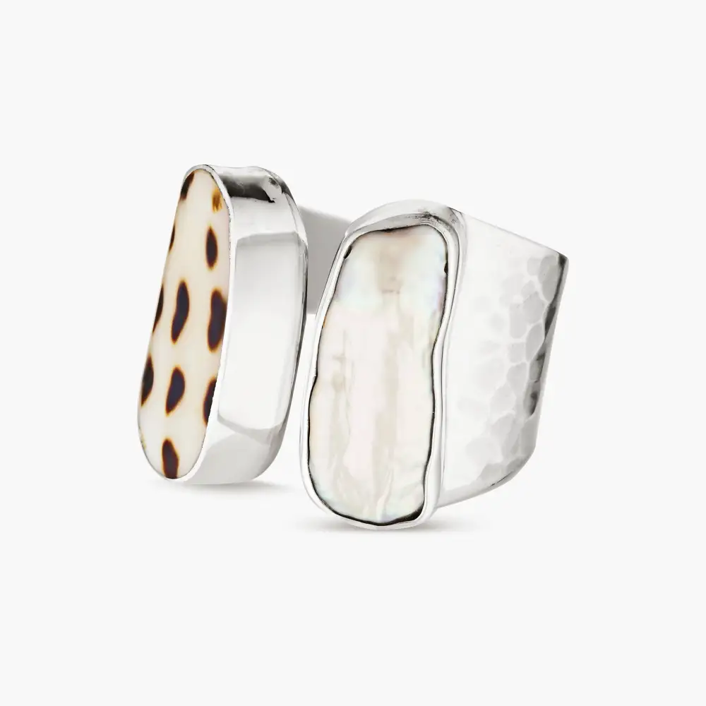 Cone Shell Pearl Ring