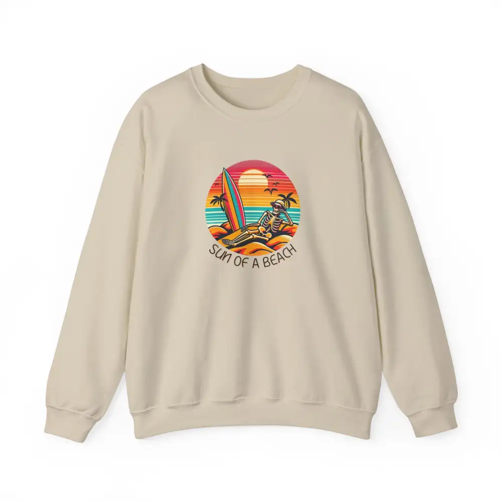 Skeleton Beach Graphic Crewneck Sweatshirt