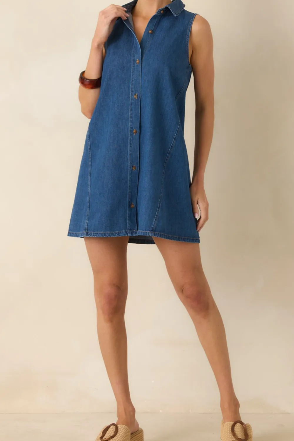 Denim Mini Mini Dress