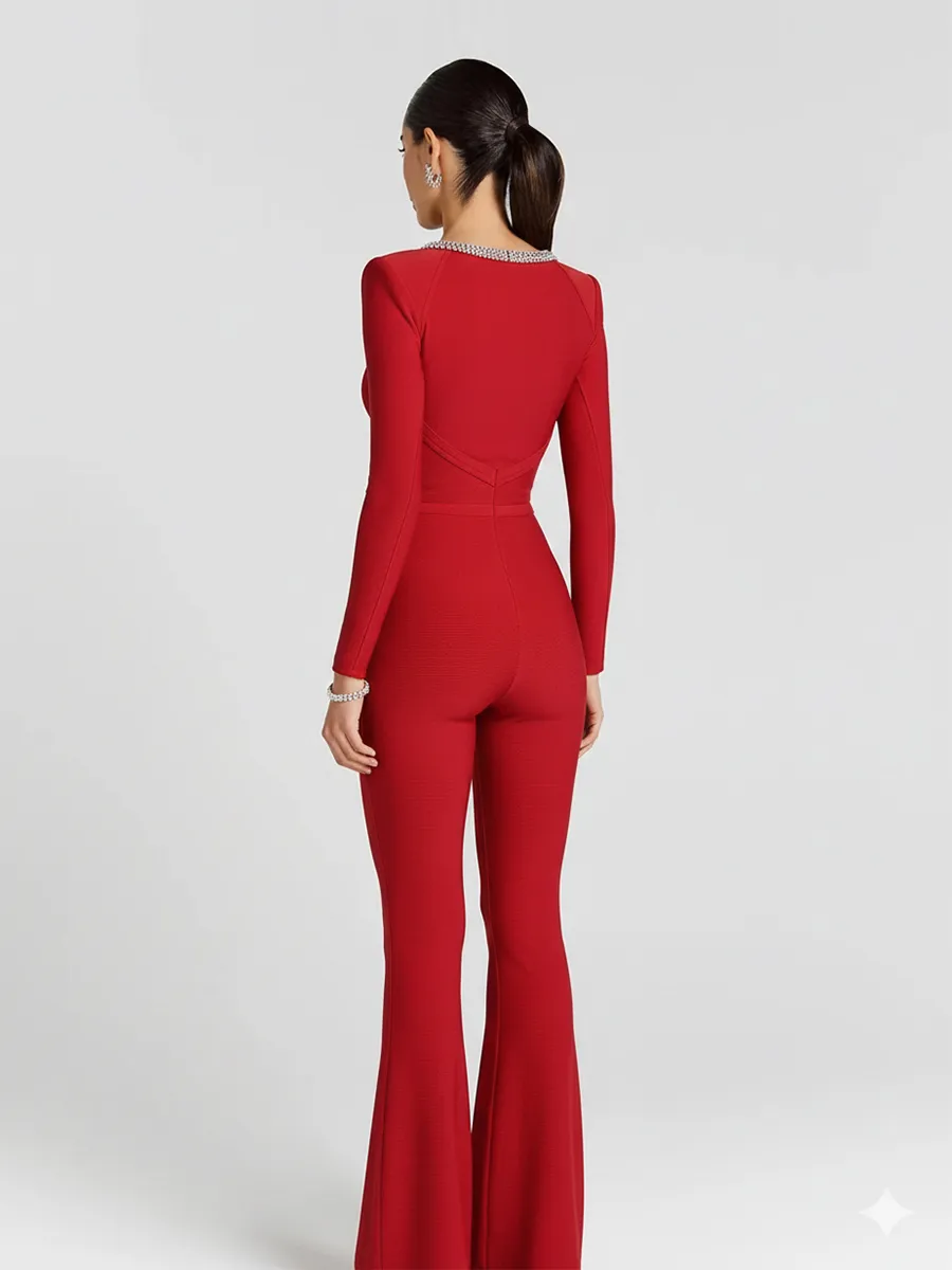 Imelda Jumpsuit In Red