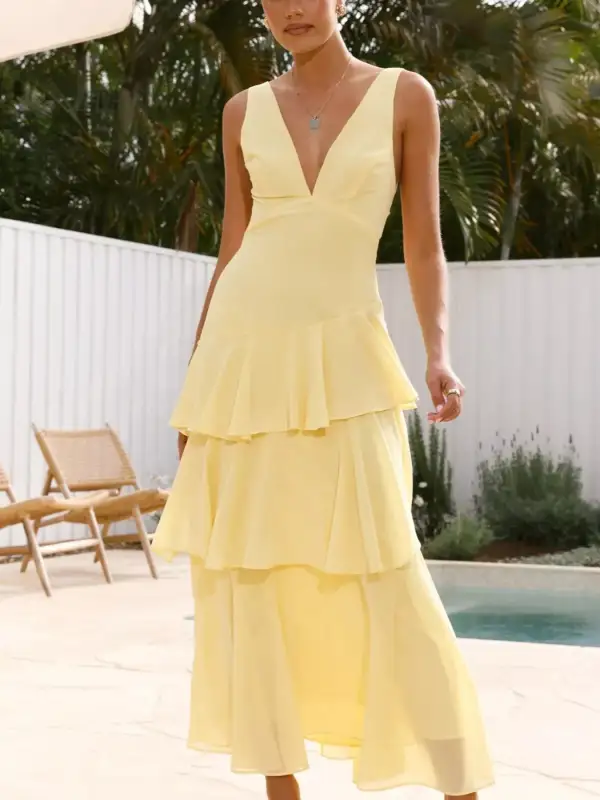 Classic Sleeveless Maxi Dress