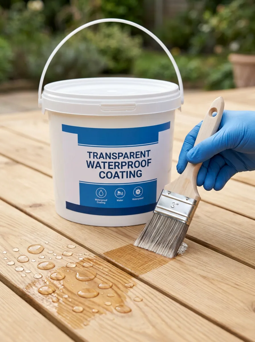 Protective Clear Waterproof Coating for Home Repairs