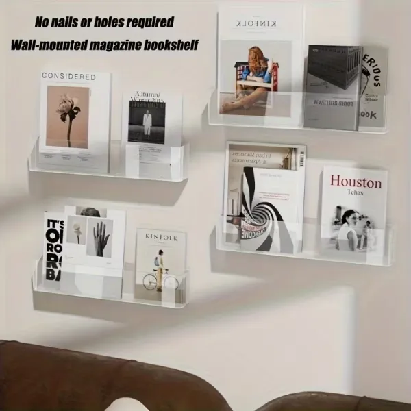 Wall Acrylic Shelf for Storing Books & Essentials