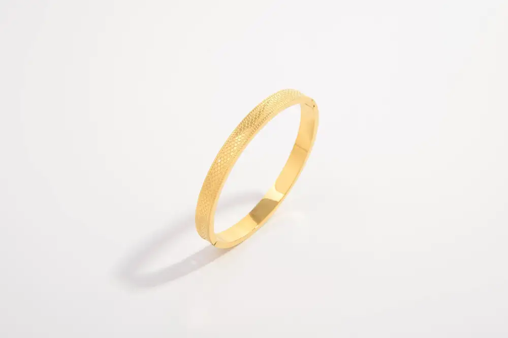 Sculpted Stainless-Steel Bracelet