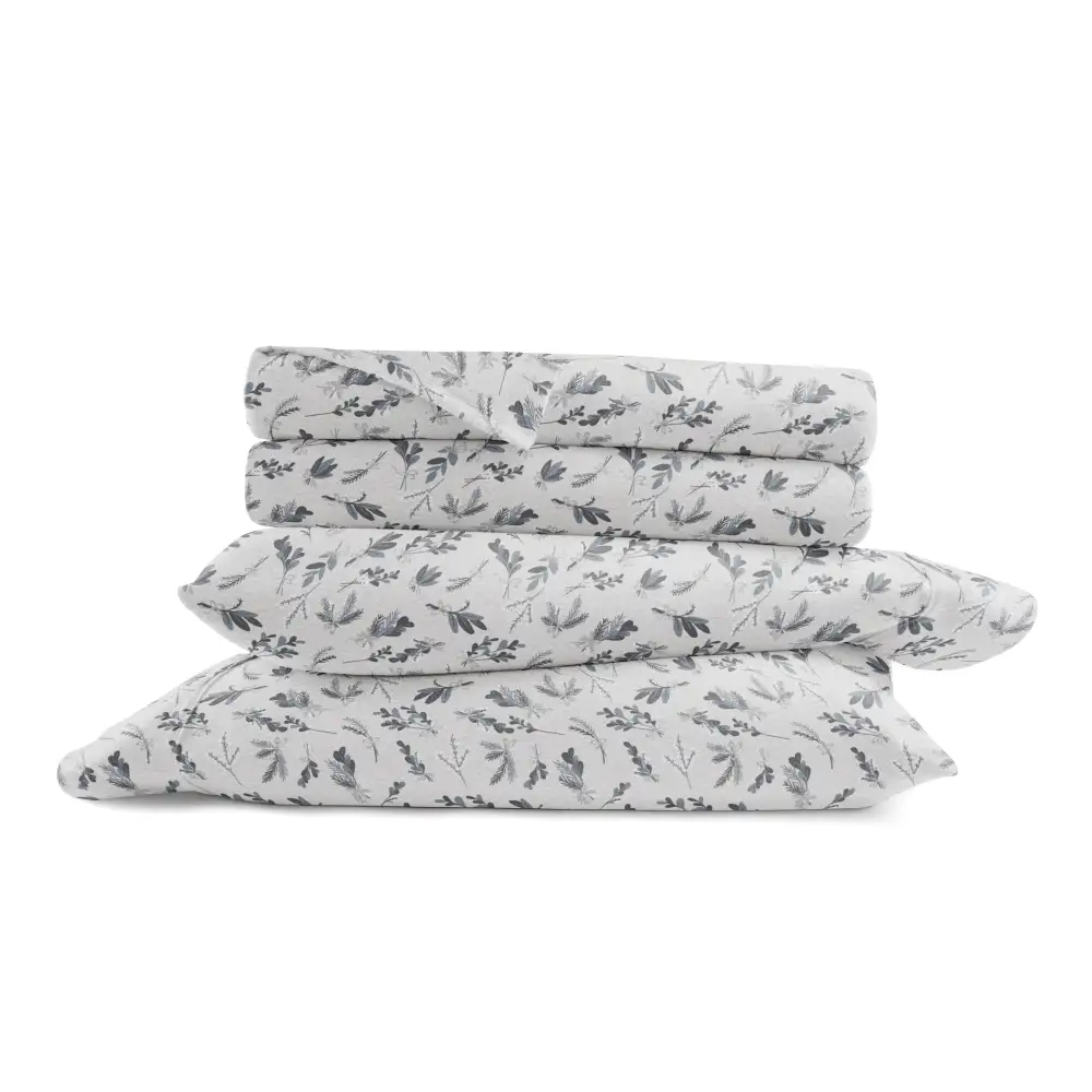 Botanical Flannel Sheet Set