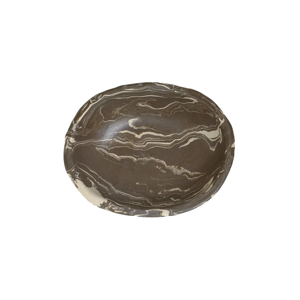 Marble Dark Egg Bowl