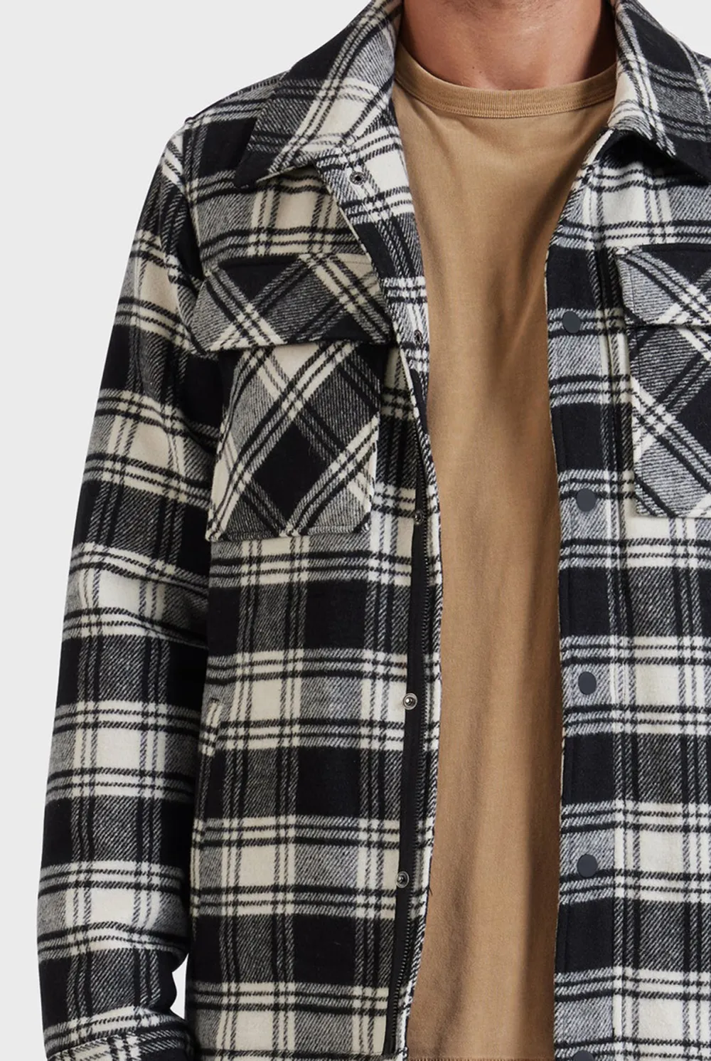 Classic Plaid Flannel Casual Shirt Jacket