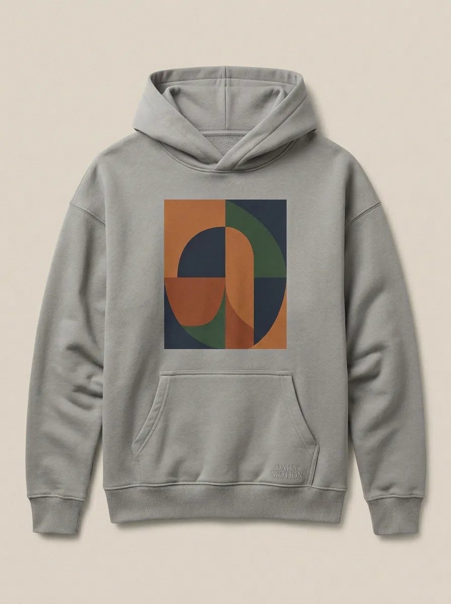 Casual Abstract Geometric Art Hoodie