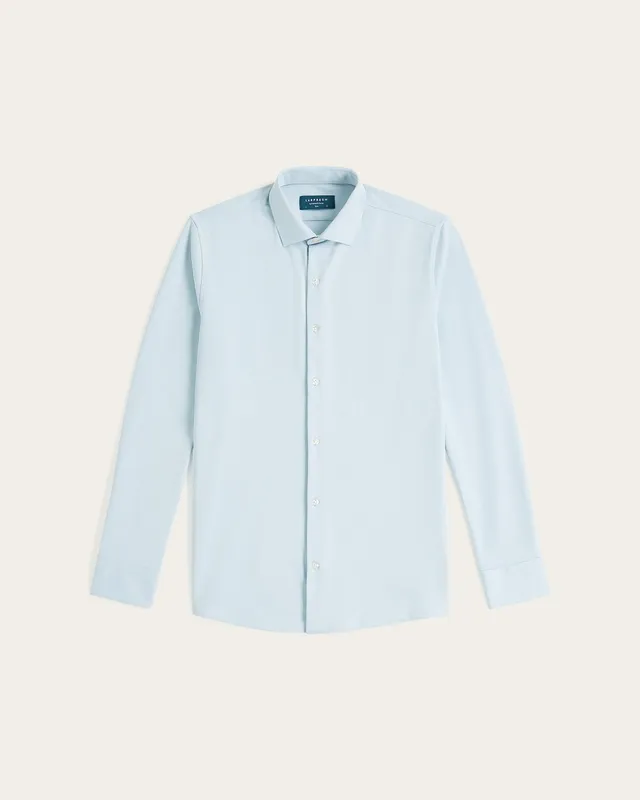 Knit Non-Iron Shirt Light Blue