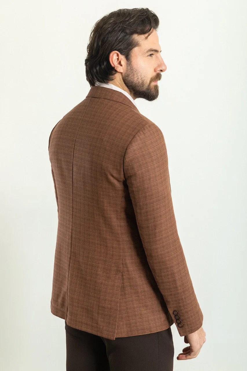Sharp Slim Fit Plaid Blazer