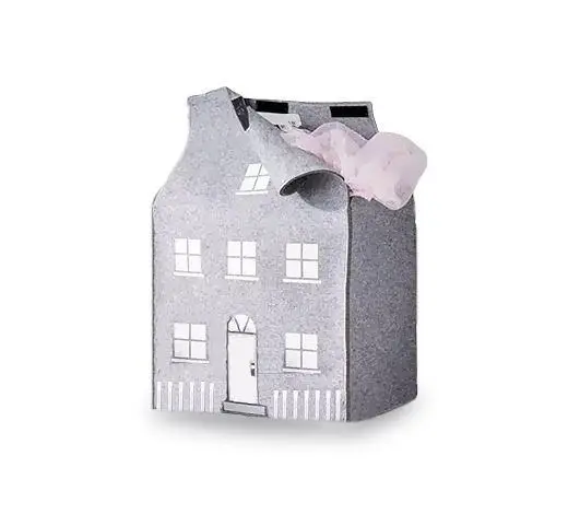 Square Cotton Canvas Laundry Basket
