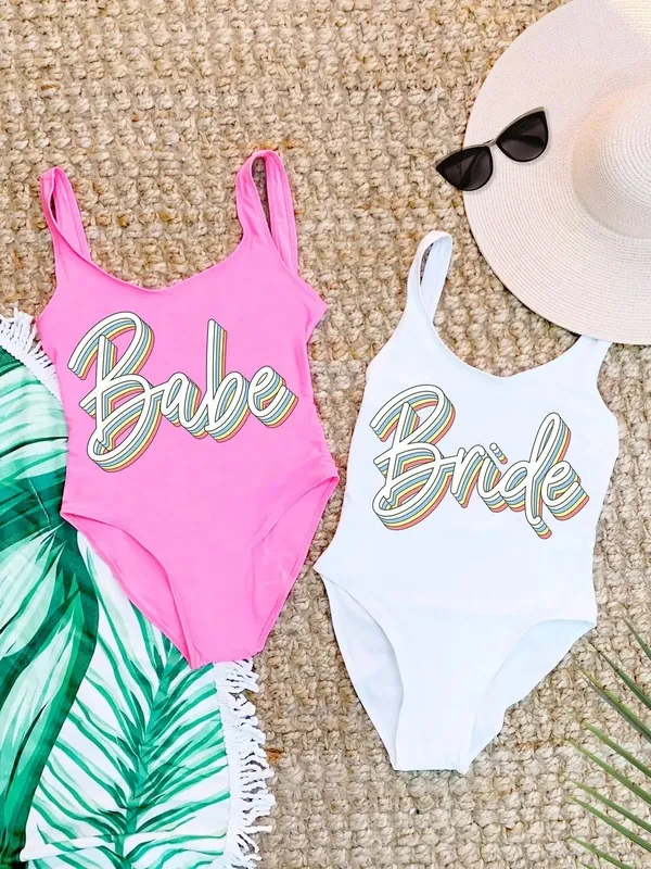 White Stretch Blend One Piece Swimwear