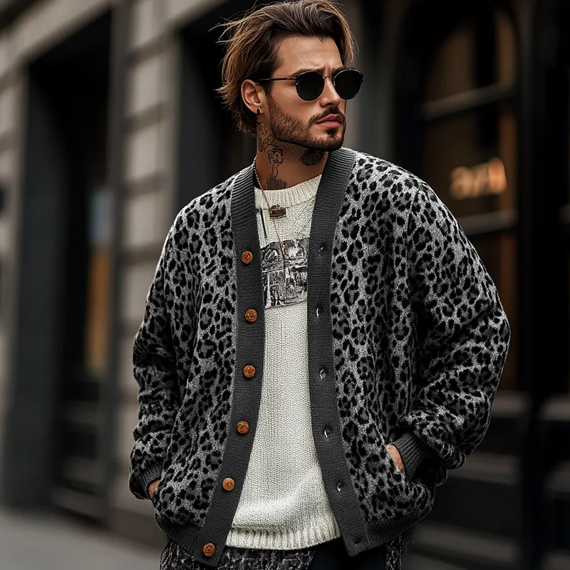 Leopard Print Cardigan