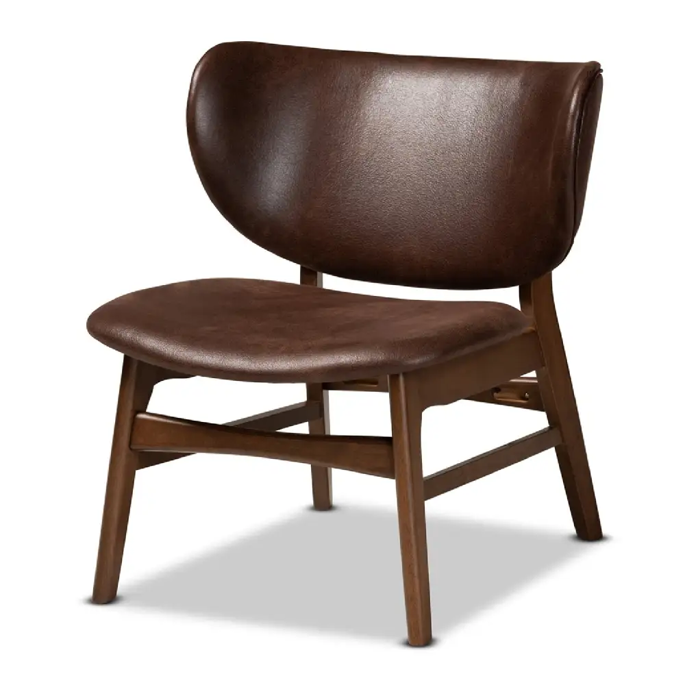 Leather Effect Accent Chair