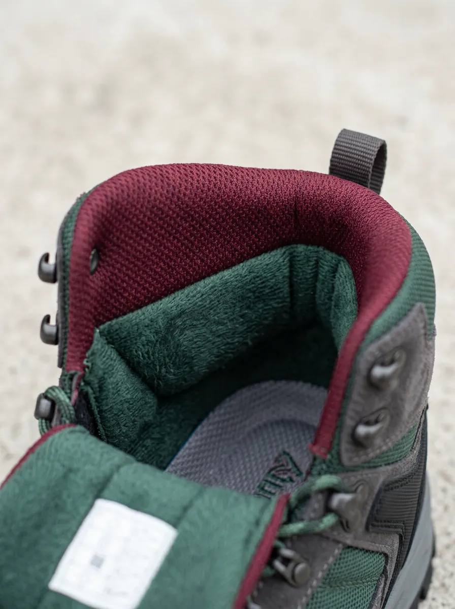 Men's Multi-Tone Suede Mesh Hiking Boots